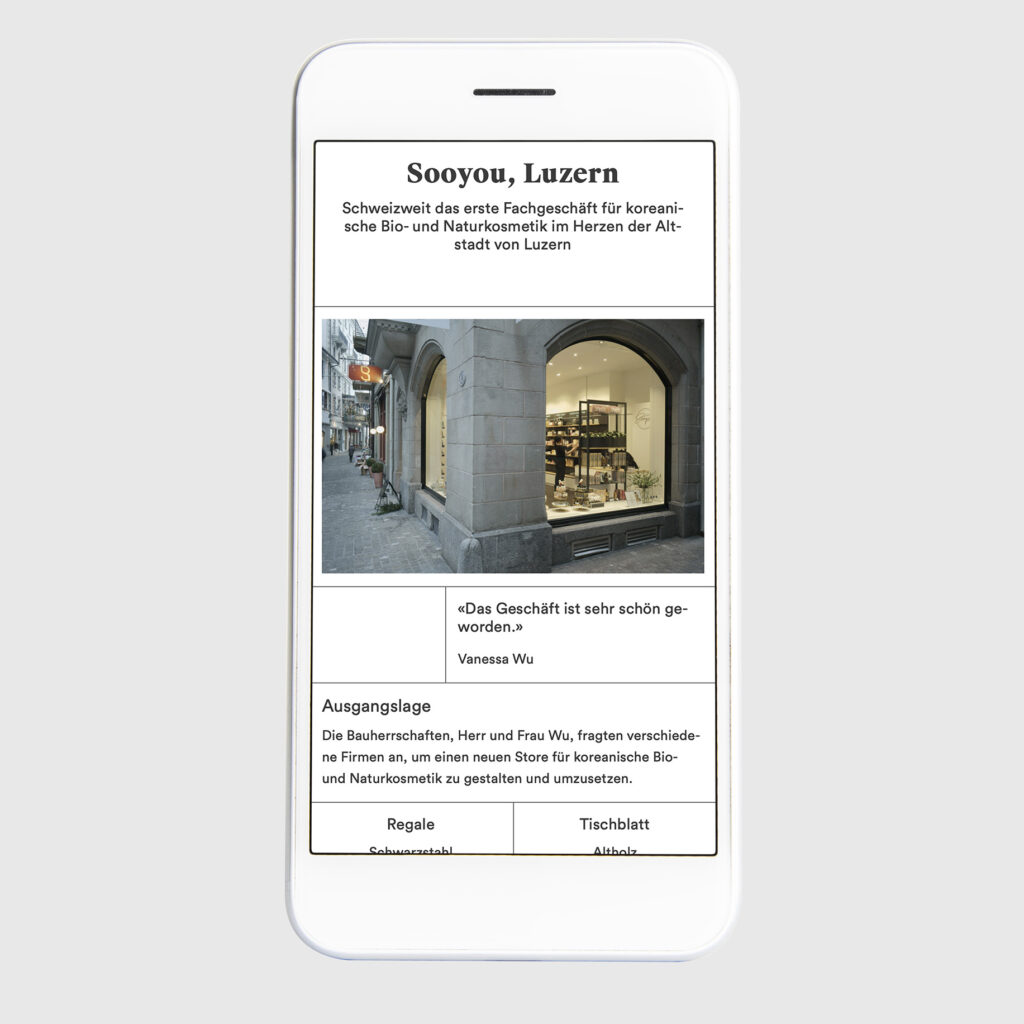 Webseite auf Telefon